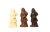 Zestaw Trzech Mikołajów Czekoladowych – biała, mleczna i deserowa