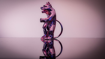 Brelok Niedźwiedź Różowe Złoto