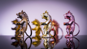 Brelok Niedźwiedź Złoty